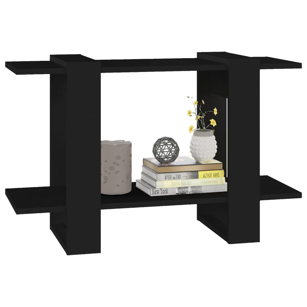 Bibliothèque/Séparateur de pièce Noir 80x30x51 cm - XIOS