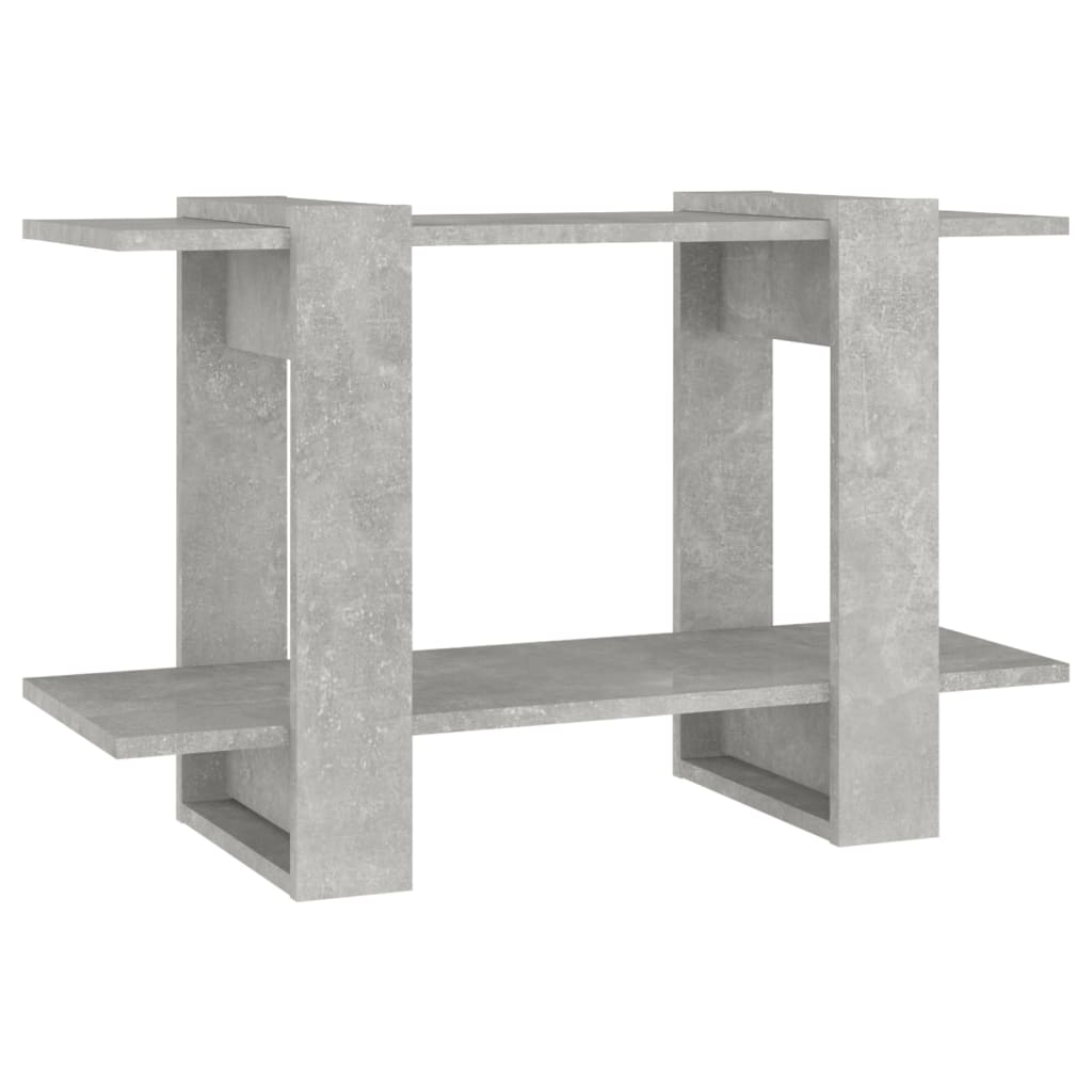 Bibliothèque/Séparateur de pièce Gris béton 80x30x51 cm - XIOS