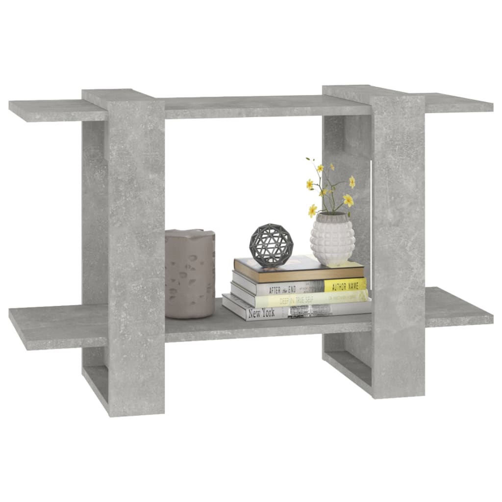 Bibliothèque/Séparateur de pièce Gris béton 80x30x51 cm - XIOS