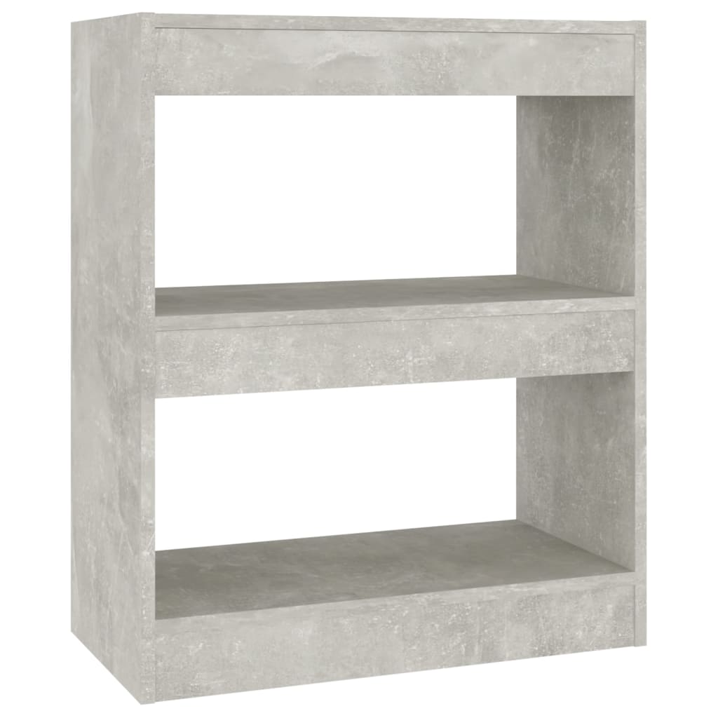 Bibliothèque/Séparateur de pièce Gris béton 60x30x72 cm - XIOS