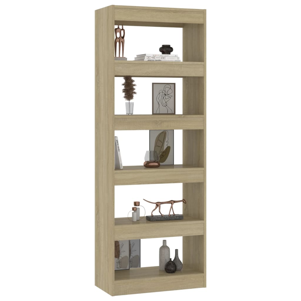 Bibliothèque/séparateur de pièce chêne sonoma bois d'ingénierie - XIOS