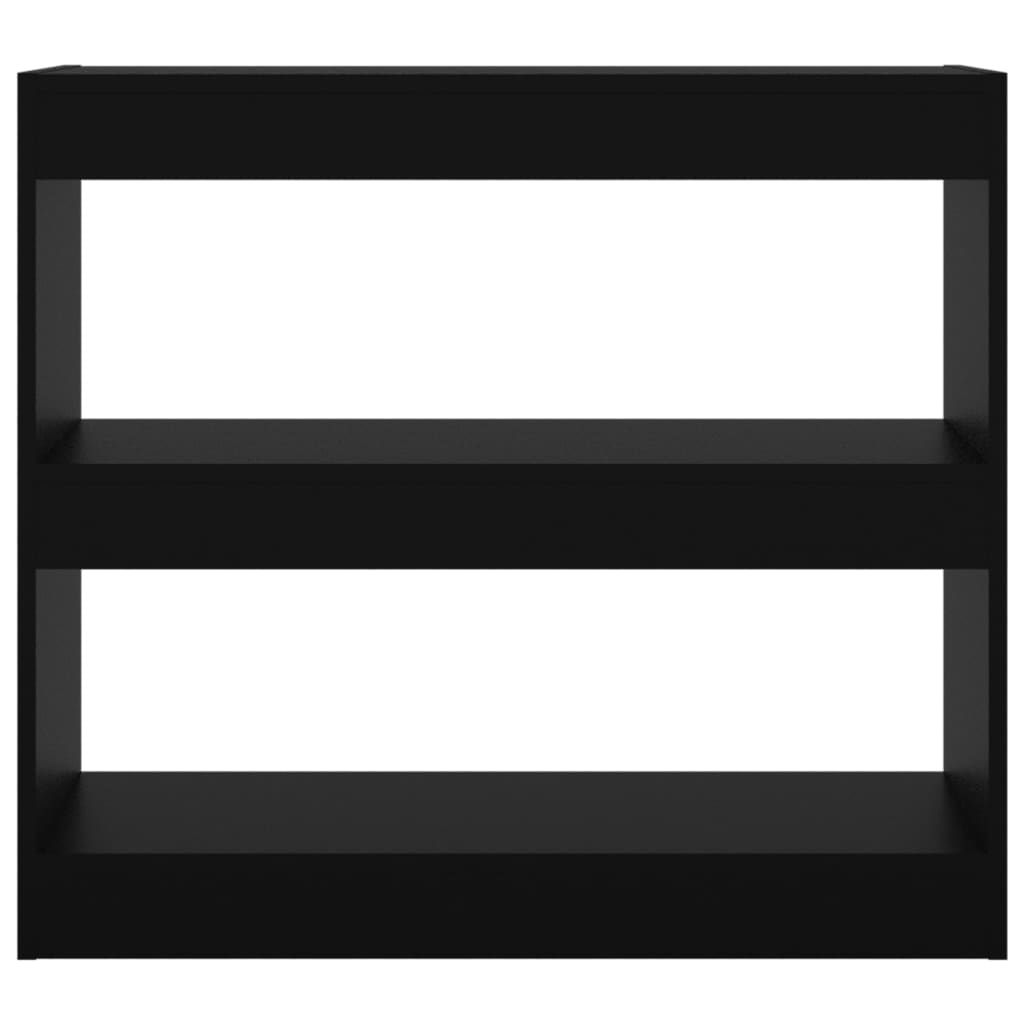 Bibliothèque/Séparateur de pièce Noir 80x30x72 cm - XIOS