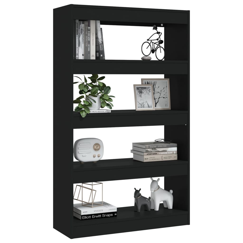 Bibliothèque/Séparateur de pièce Noir Bois d'ingénierie - XIOS