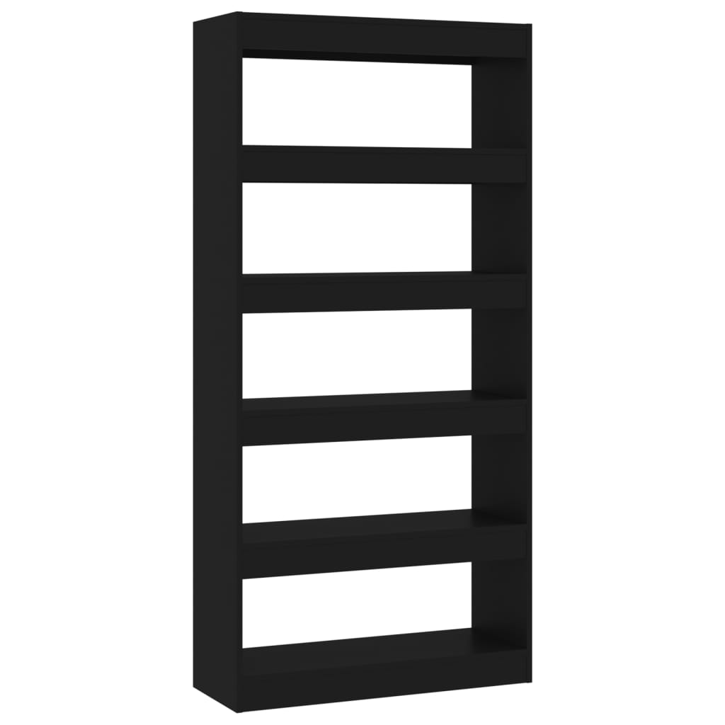 Bibliothèque/Séparateur de pièce Noir Bois d'ingénierie - XIOS