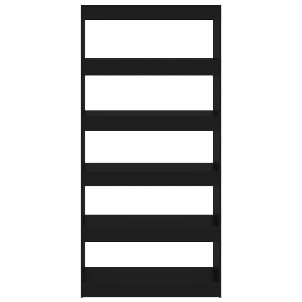 Bibliothèque/Séparateur de pièce Noir Bois d'ingénierie - XIOS