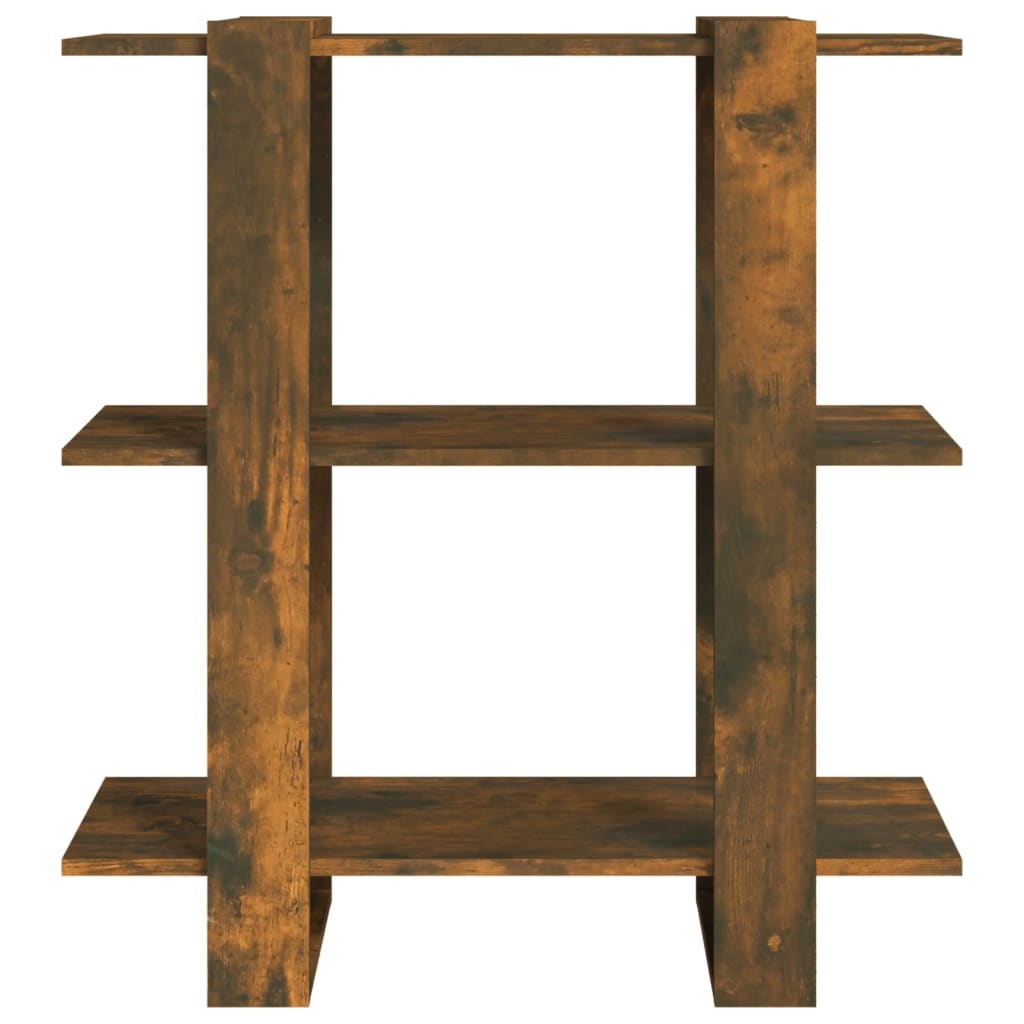 Bibliothèque/Séparateur de pièce Chêne fumé 80x30x87 cm - XIOS