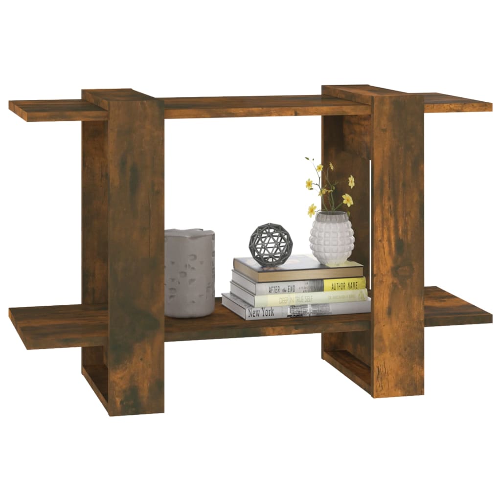 Bibliothèque/Séparateur de pièce Chêne fumé 80x30x51 cm - XIOS