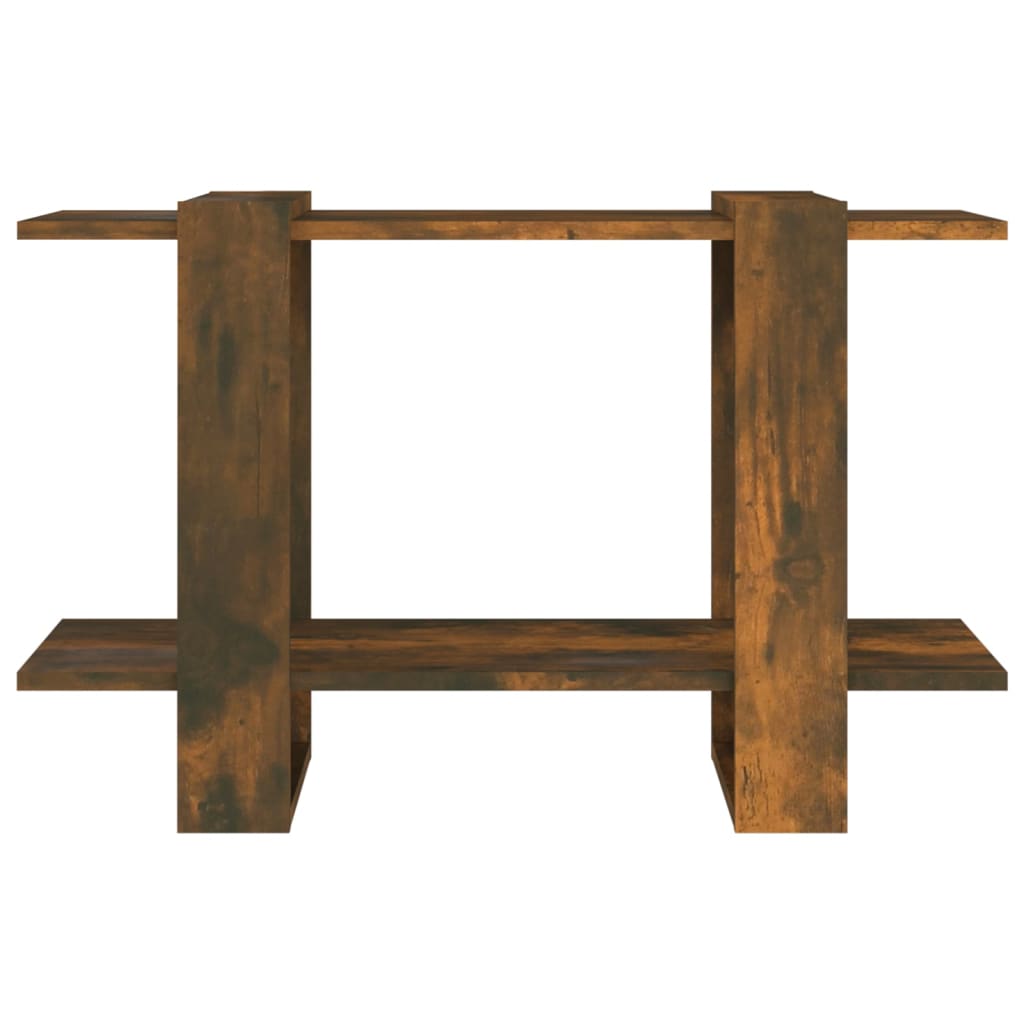 Bibliothèque/Séparateur de pièce Chêne fumé 80x30x51 cm - XIOS