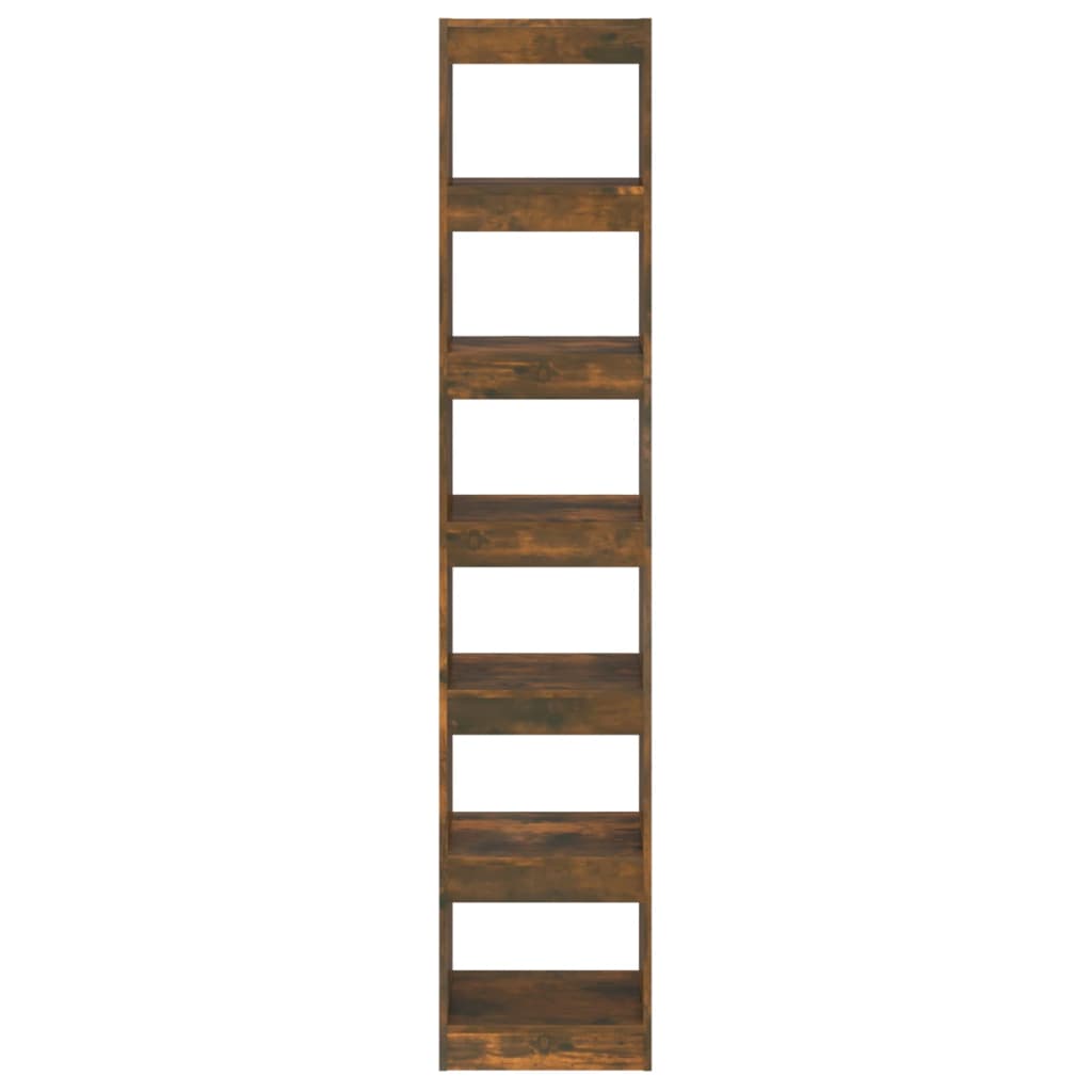 Bibliothèque/Séparateur de pièce Chêne fumé 40x30x198 cm - XIOS