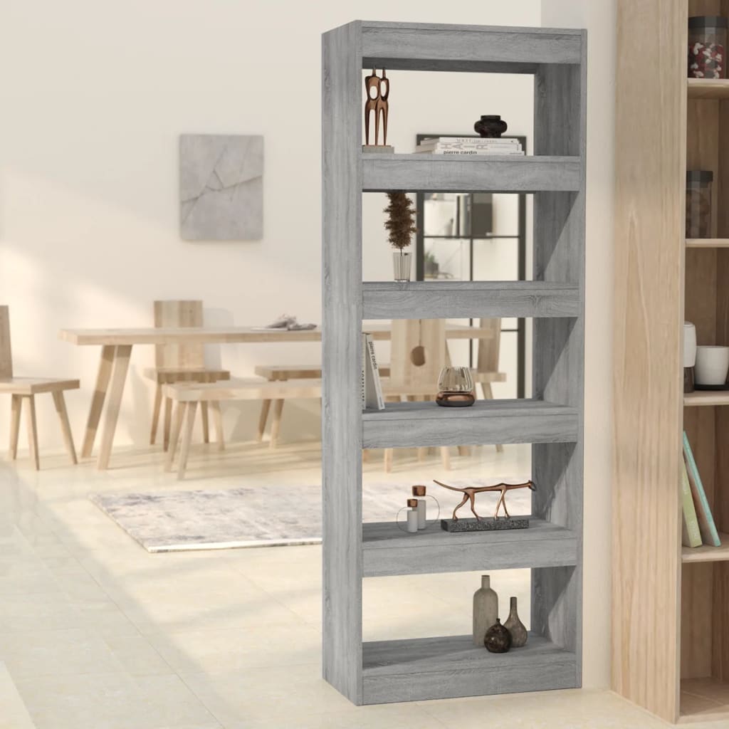 Bibliothèque/Séparateur de pièce Sonoma gris Bois d'ingénierie - XIOS