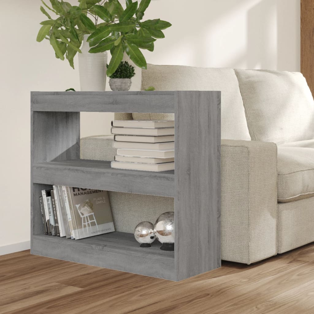 Bibliothèque/Séparateur de pièce sonoma gris 80x30x72 cm - XIOS