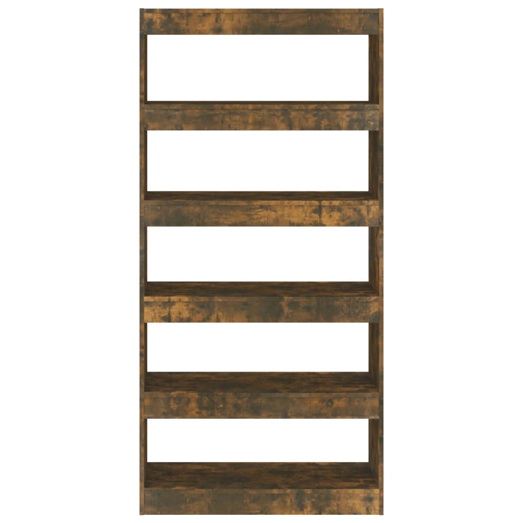 Bibliothèque/Séparateur de pièce Chêne fumé Bois d'ingénierie - XIOS