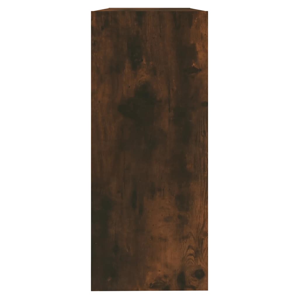 Bibliothèque/Séparateur de pièce chêne fumé 100x30x72 cm - XIOS