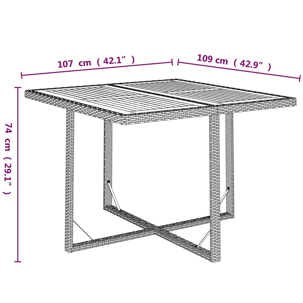 Ensemble à manger de jardin coussins 9pcs Résine tressée Noir