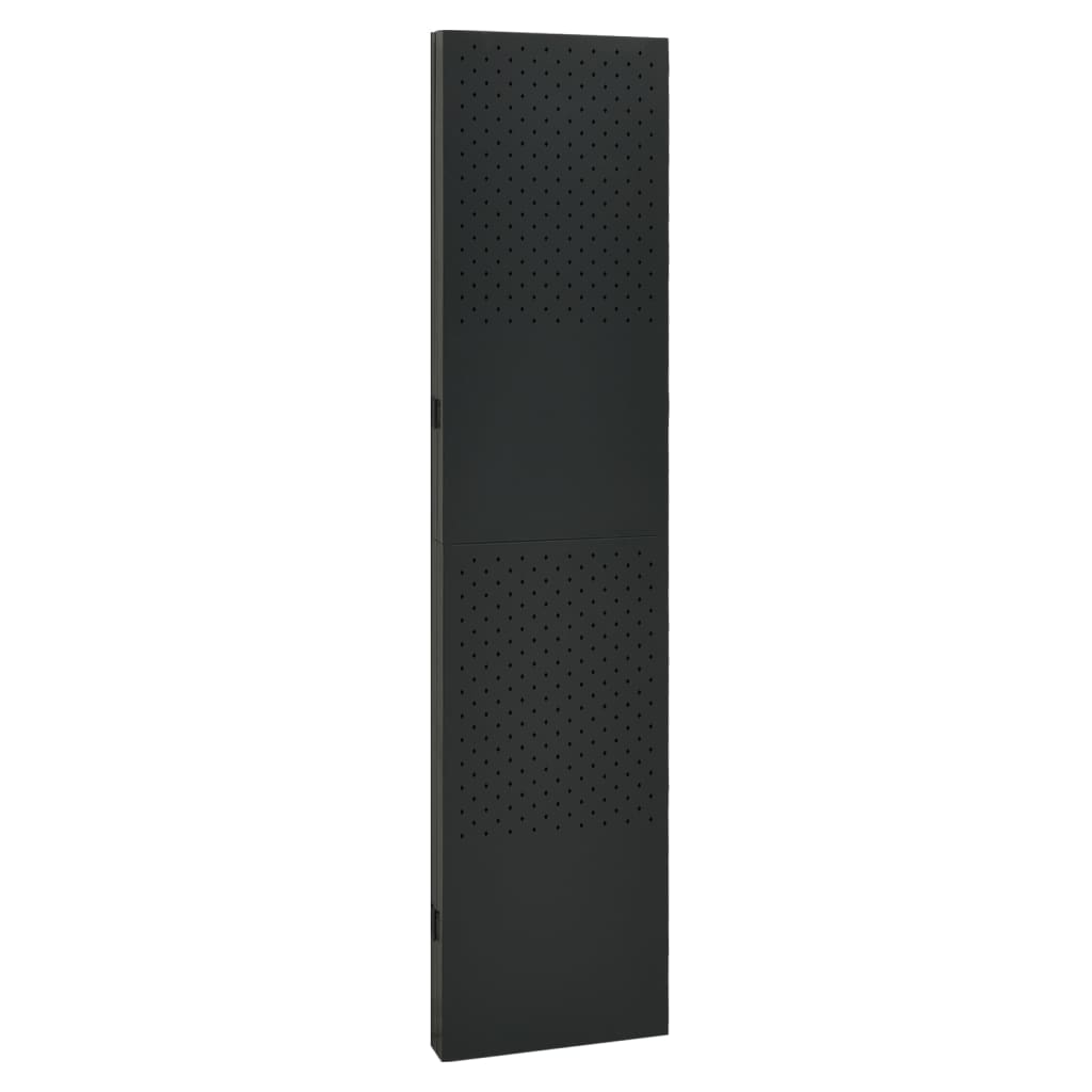 Cloisons de séparation 4 panneaux 2 pcs Noir 160x180 cm Acier - XIOS