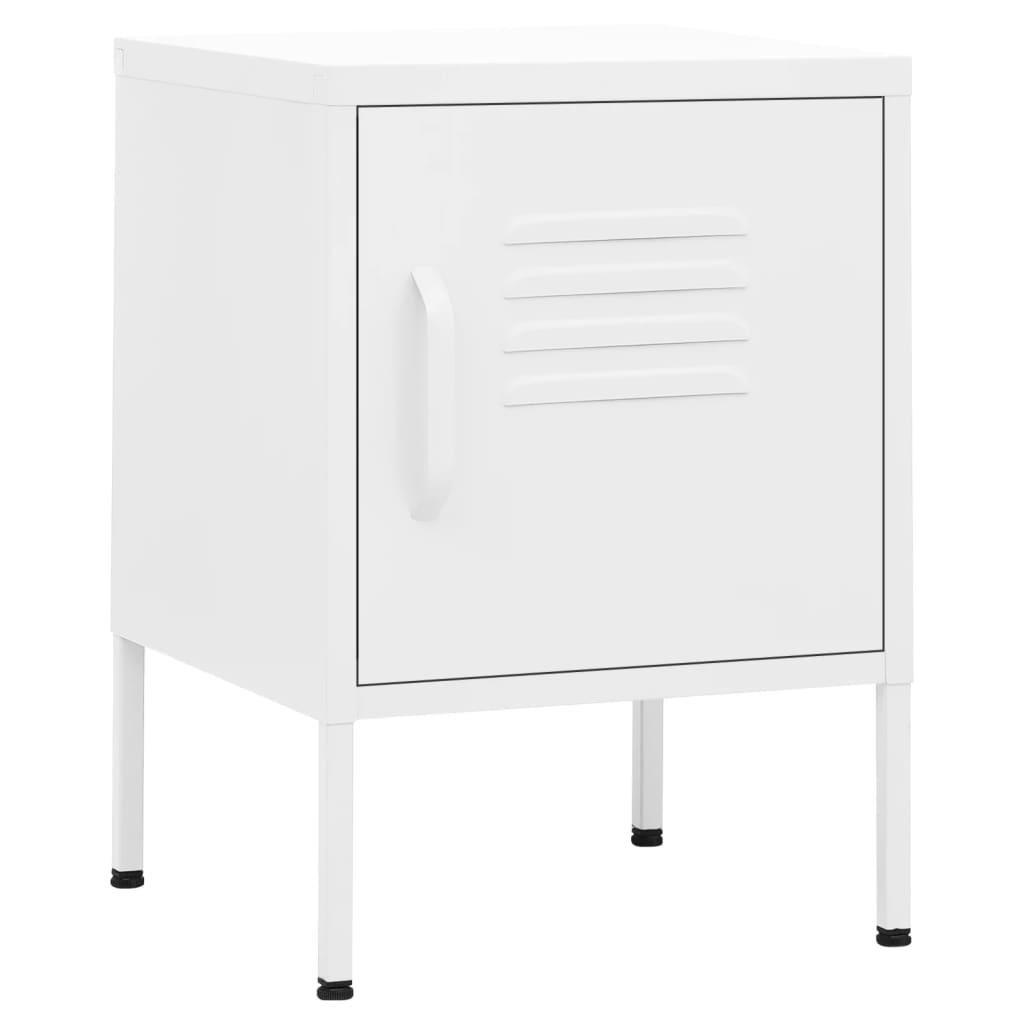 Tables de chevet 2 pcs Blanc 35x35x51 cm Acier - XIOS