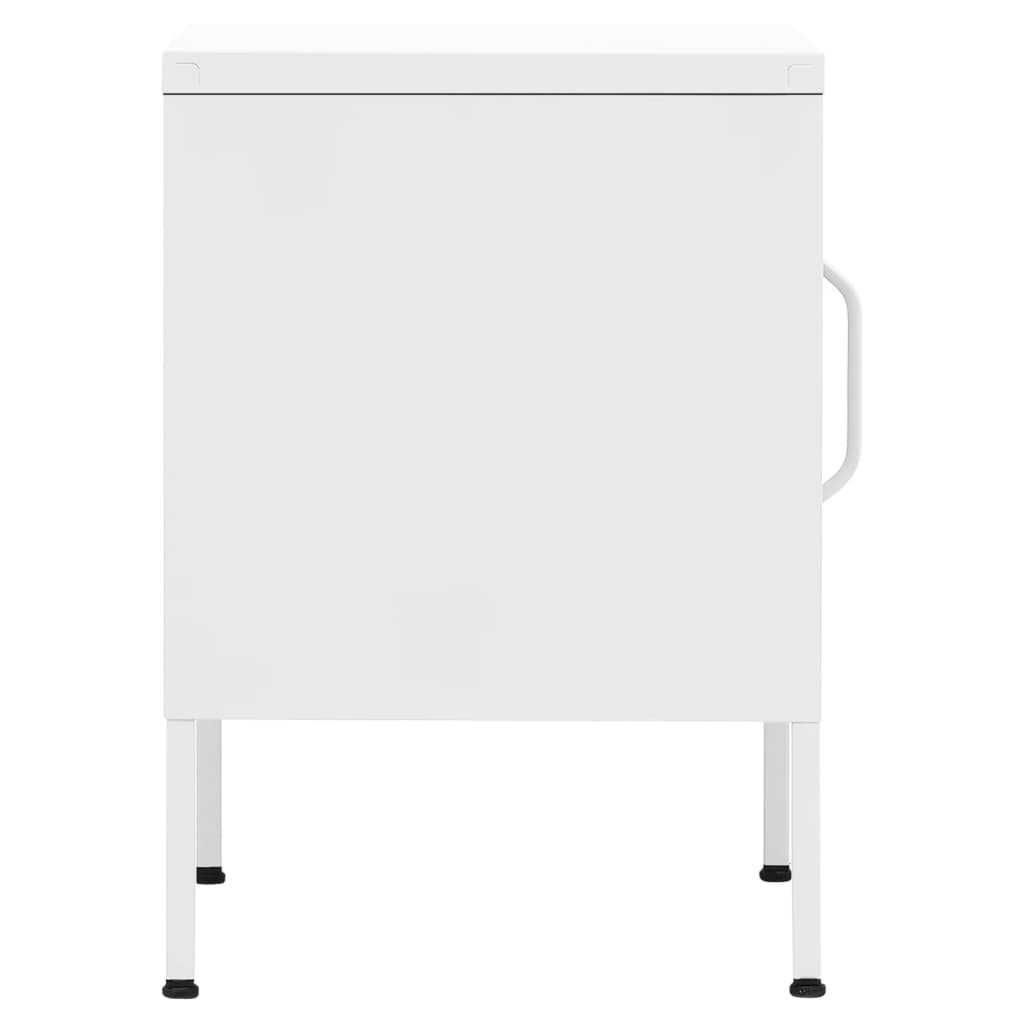 Tables de chevet 2 pcs Blanc 35x35x51 cm Acier - XIOS