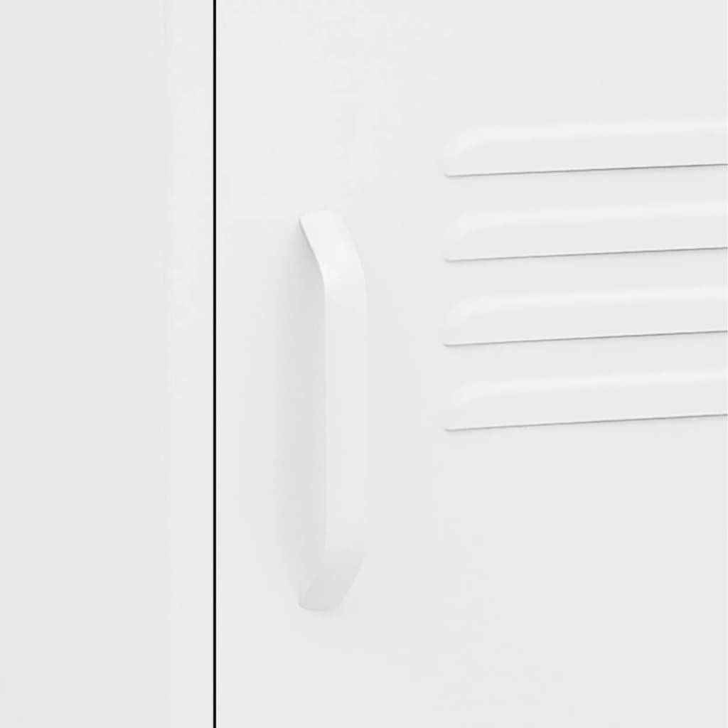 Tables de chevet 2 pcs Blanc 35x35x51 cm Acier - XIOS