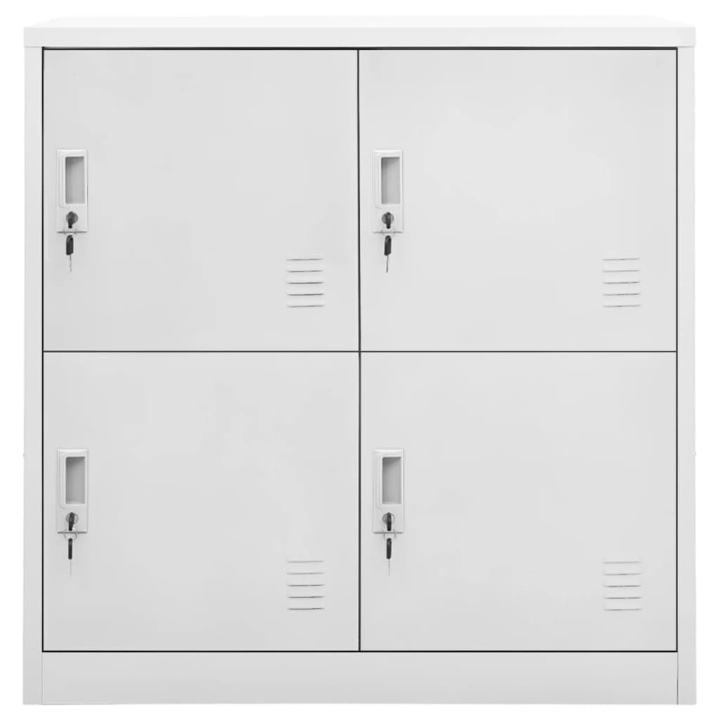 Armoires à casiers 2 pcs Gris clair 90x45x92,5 cm Acier - XIOS