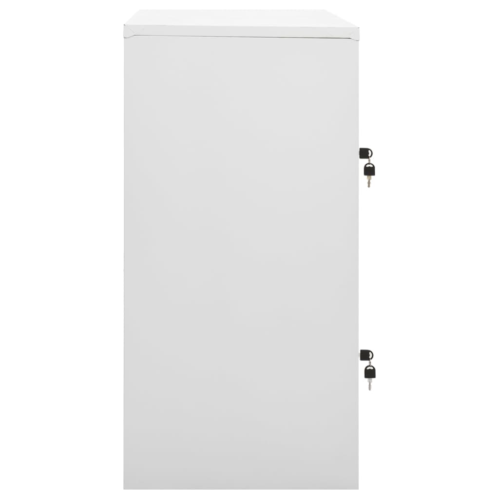 Armoires à casiers 2 pcs Gris clair 90x45x92,5 cm Acier - XIOS