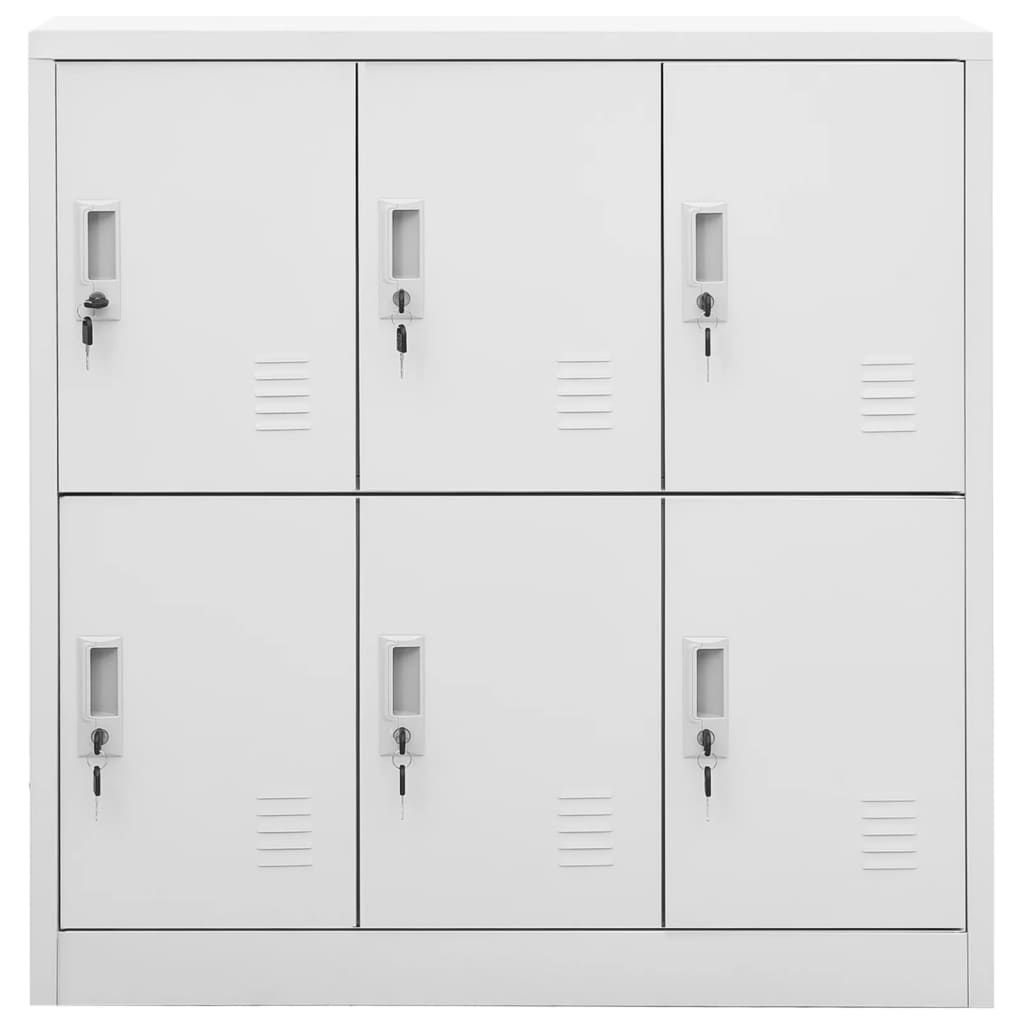 Armoires à casiers 2 pcs Gris clair 90x45x92,5 cm Acier - XIOS