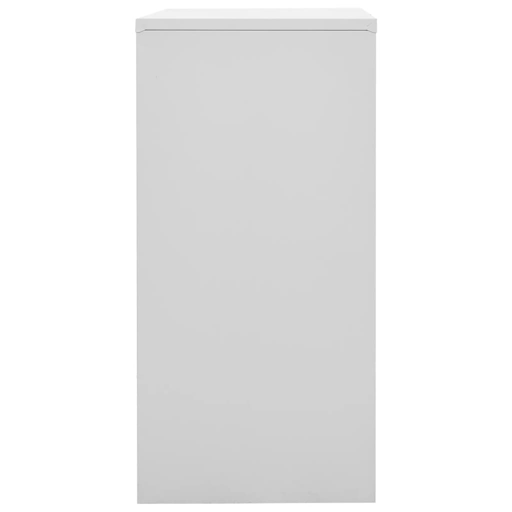 Armoires à casiers 2 pcs Gris clair et rouge 90x45x92,5cm Acier - XIOS