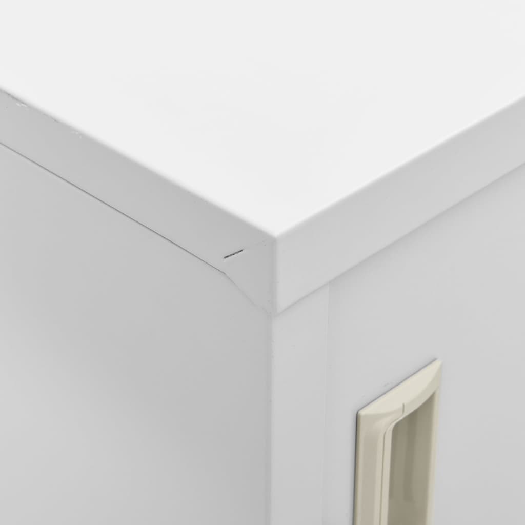 Armoires à casiers 2 pcs Gris clair 90x45x92,5 cm Acier - XIOS