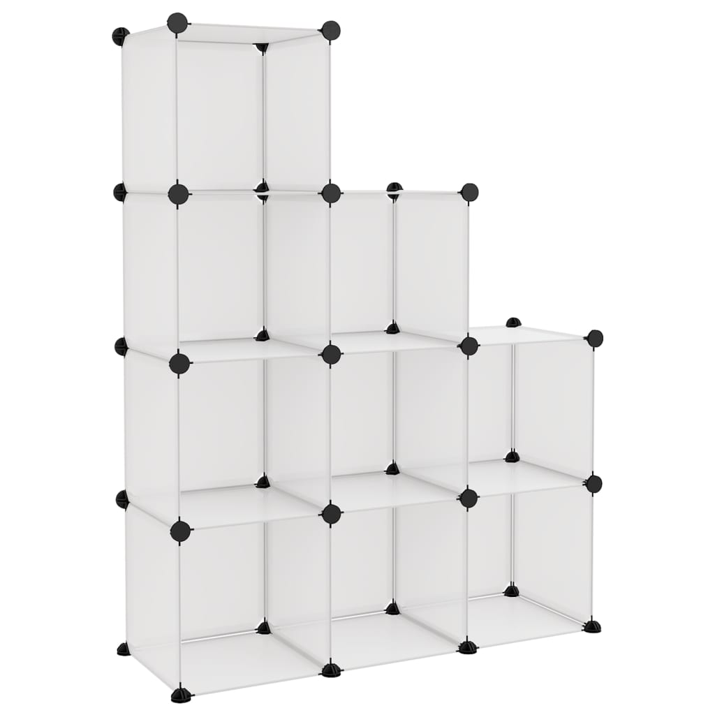 Cubes de rangement 9 pcs Transparent PP - XIOS