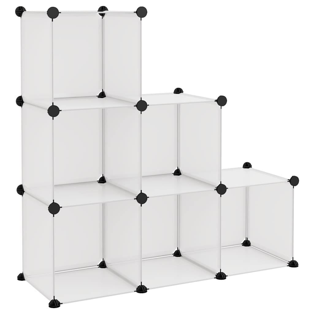 Cubes de rangement 6 pcs Transparent PP - XIOS