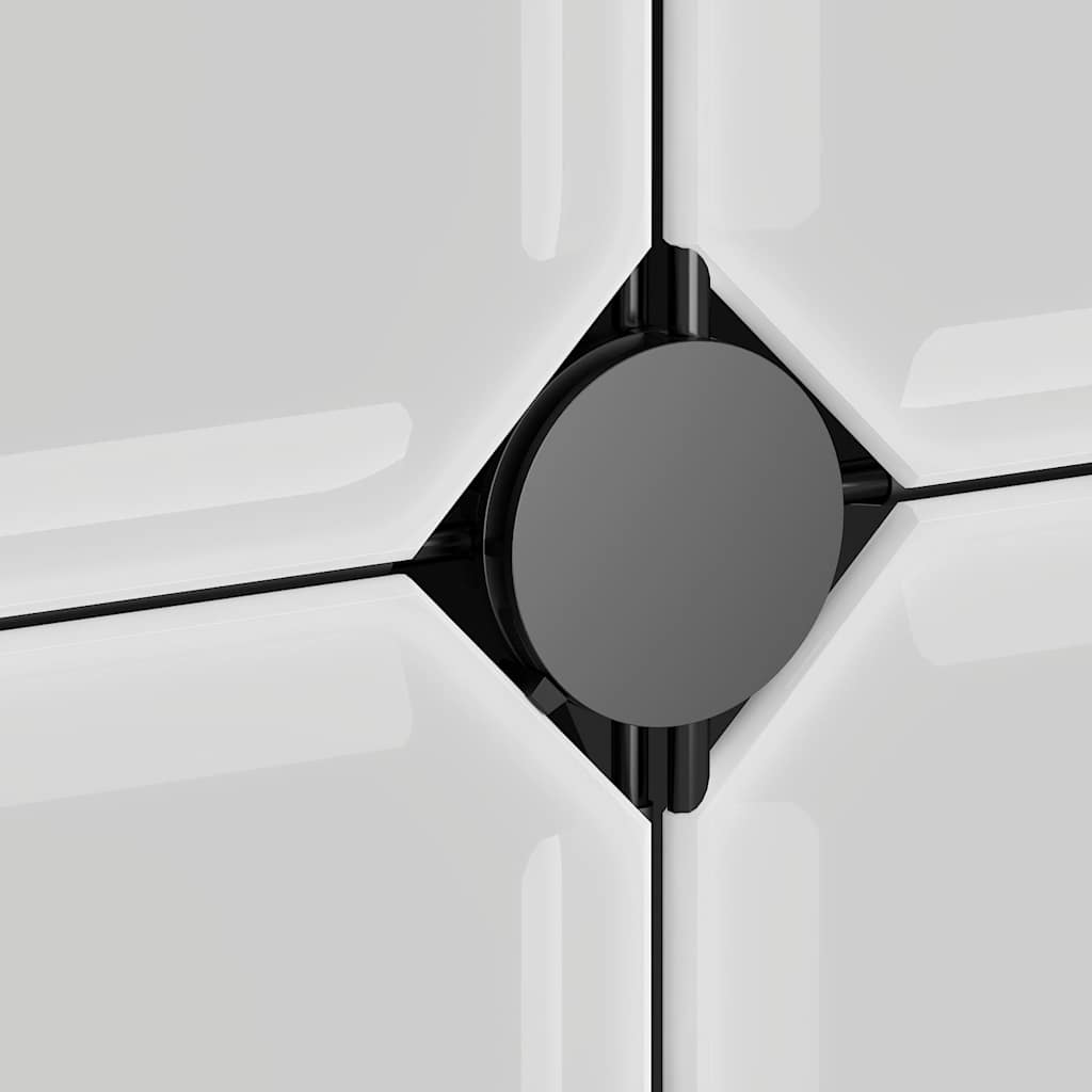Cubes de rangement 12 pcs avec portes noir PP - XIOS