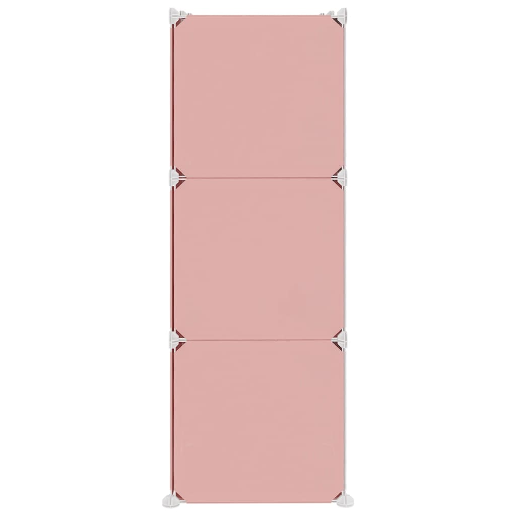 Armoire de rangement pour enfants avec 6 cubes Rose PP - XIOS