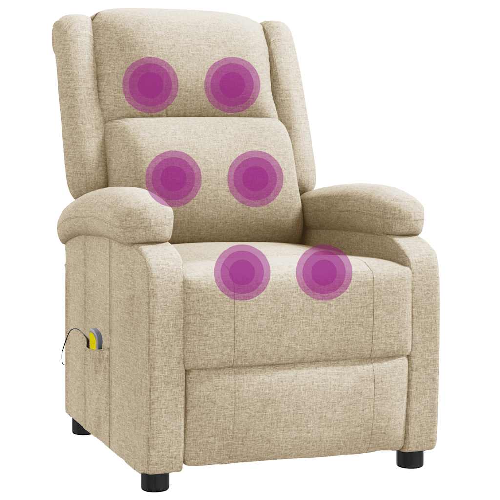 Fauteuil de massage Crème Tissu - XIOS