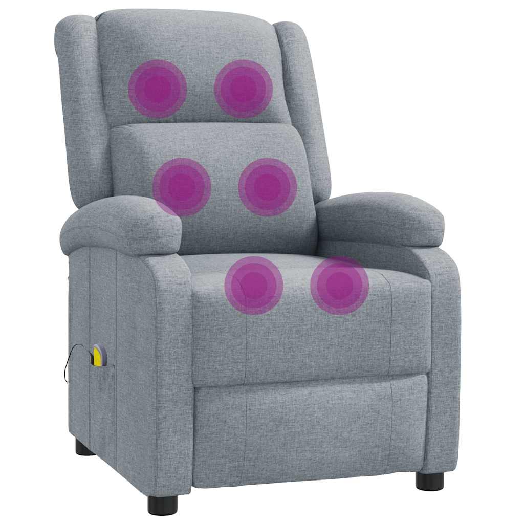 Fauteuil de massage Gris clair Tissu - XIOS