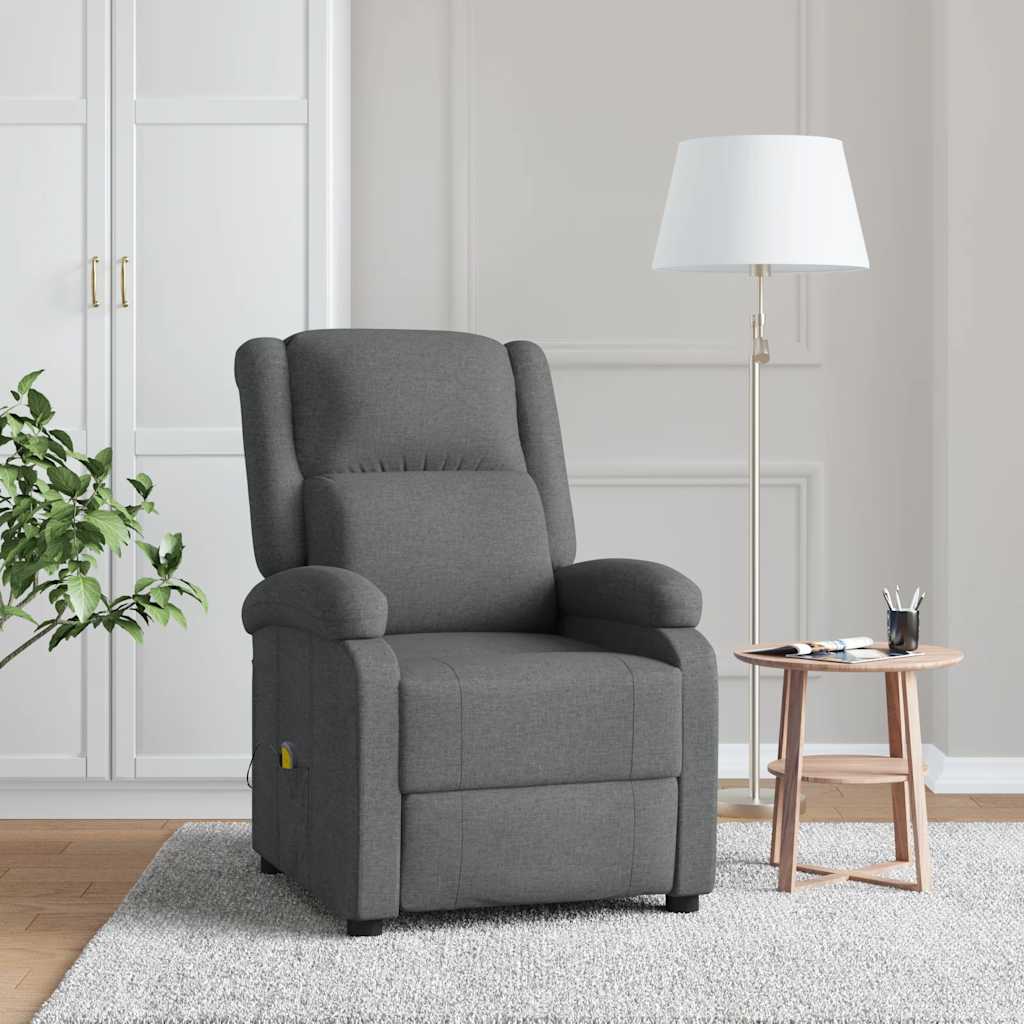 Fauteuil de massage Gris foncé Tissu - XIOS
