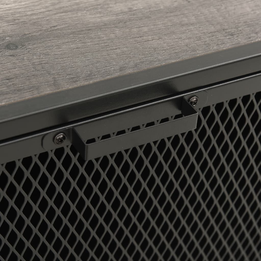 Armoires de rangement 2 pcs Gris 72x36x82 cm Métal et MDF - XIOS