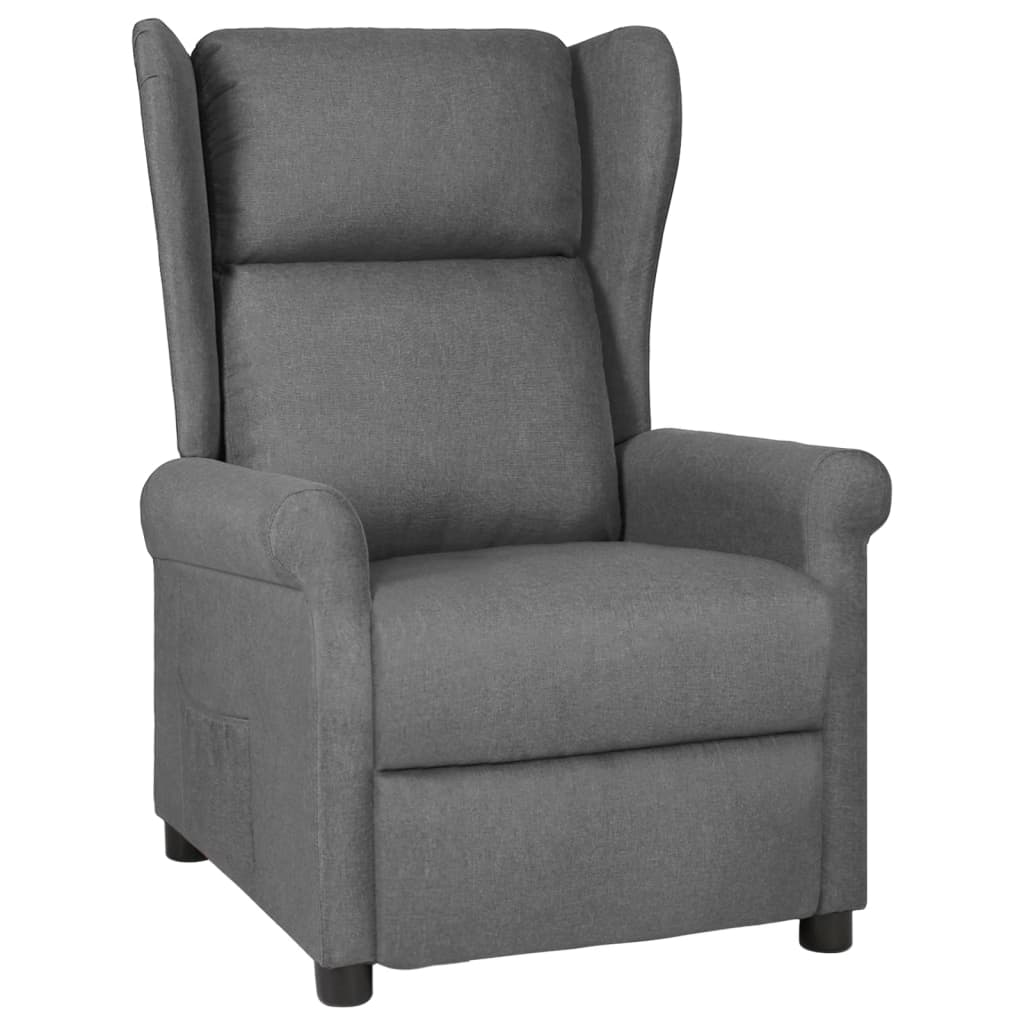 Fauteuil inclinable Gris clair Tissu