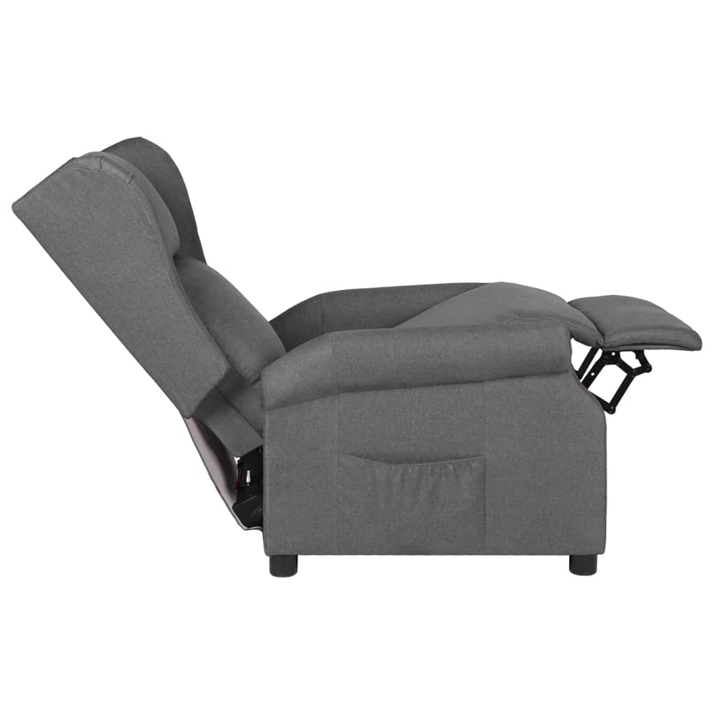 Fauteuil inclinable Gris clair Tissu