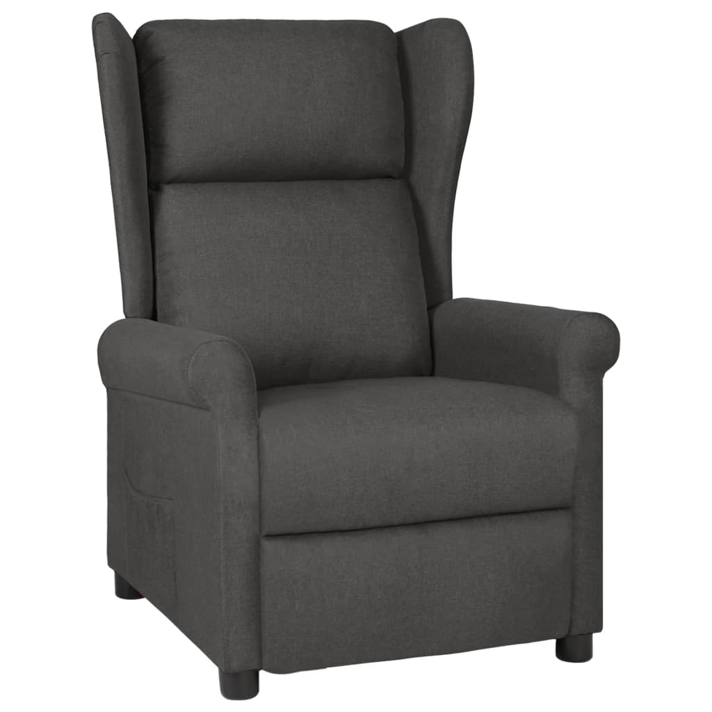 Fauteuil inclinable Gris foncé Tissu - XIOS