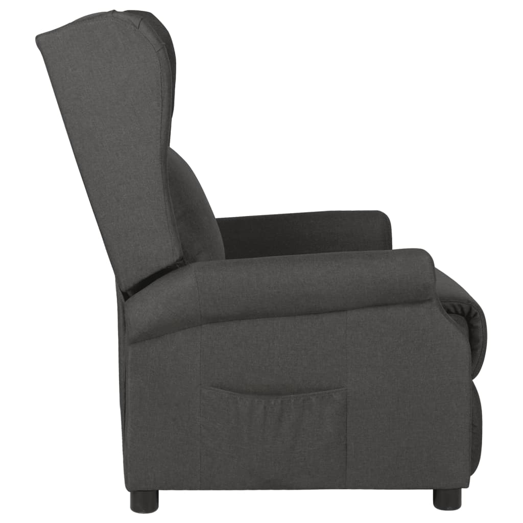 Fauteuil inclinable Gris foncé Tissu - XIOS