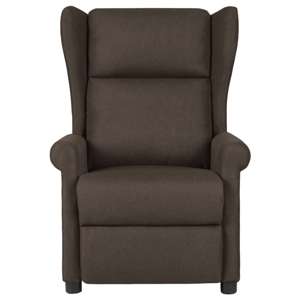 Fauteuil inclinable Marron foncé Tissu
