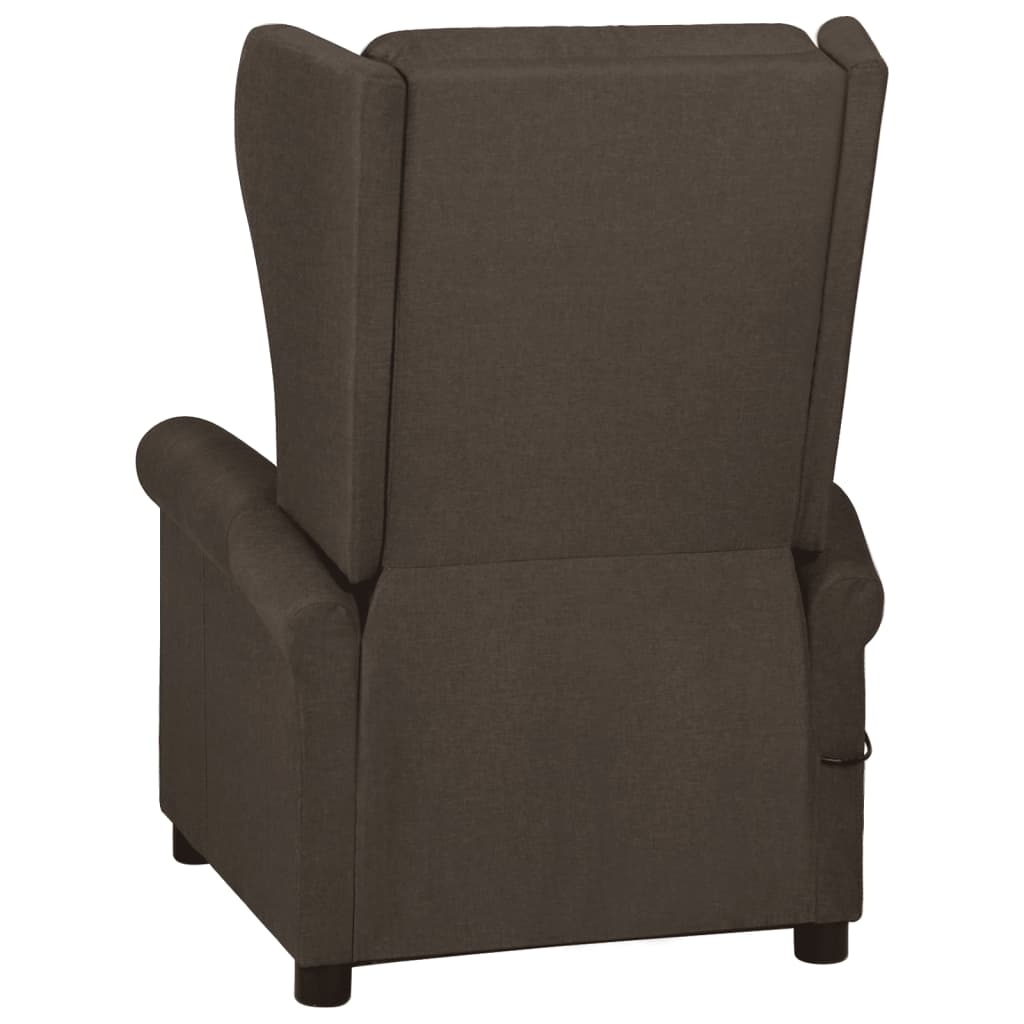 Fauteuil inclinable Marron foncé Tissu