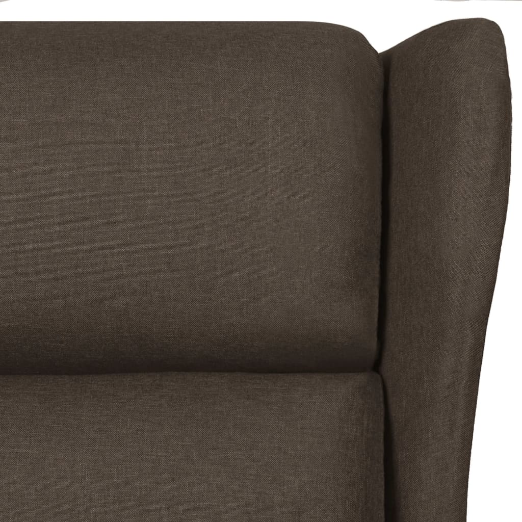 Fauteuil inclinable Marron foncé Tissu - XIOS
