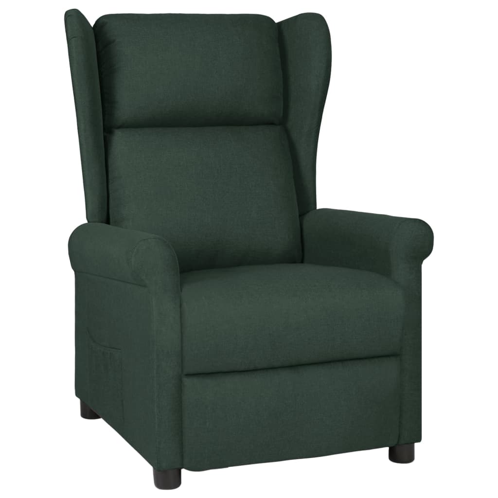 Fauteuil inclinable Vert foncé Tissu - XIOS