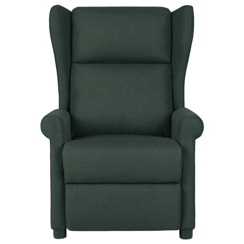 Fauteuil inclinable Vert foncé Tissu