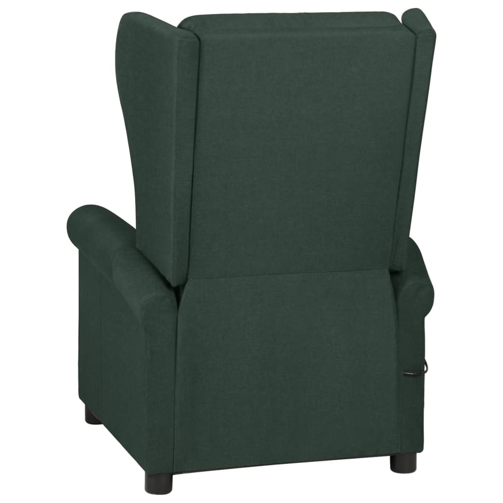Fauteuil inclinable Vert foncé Tissu
