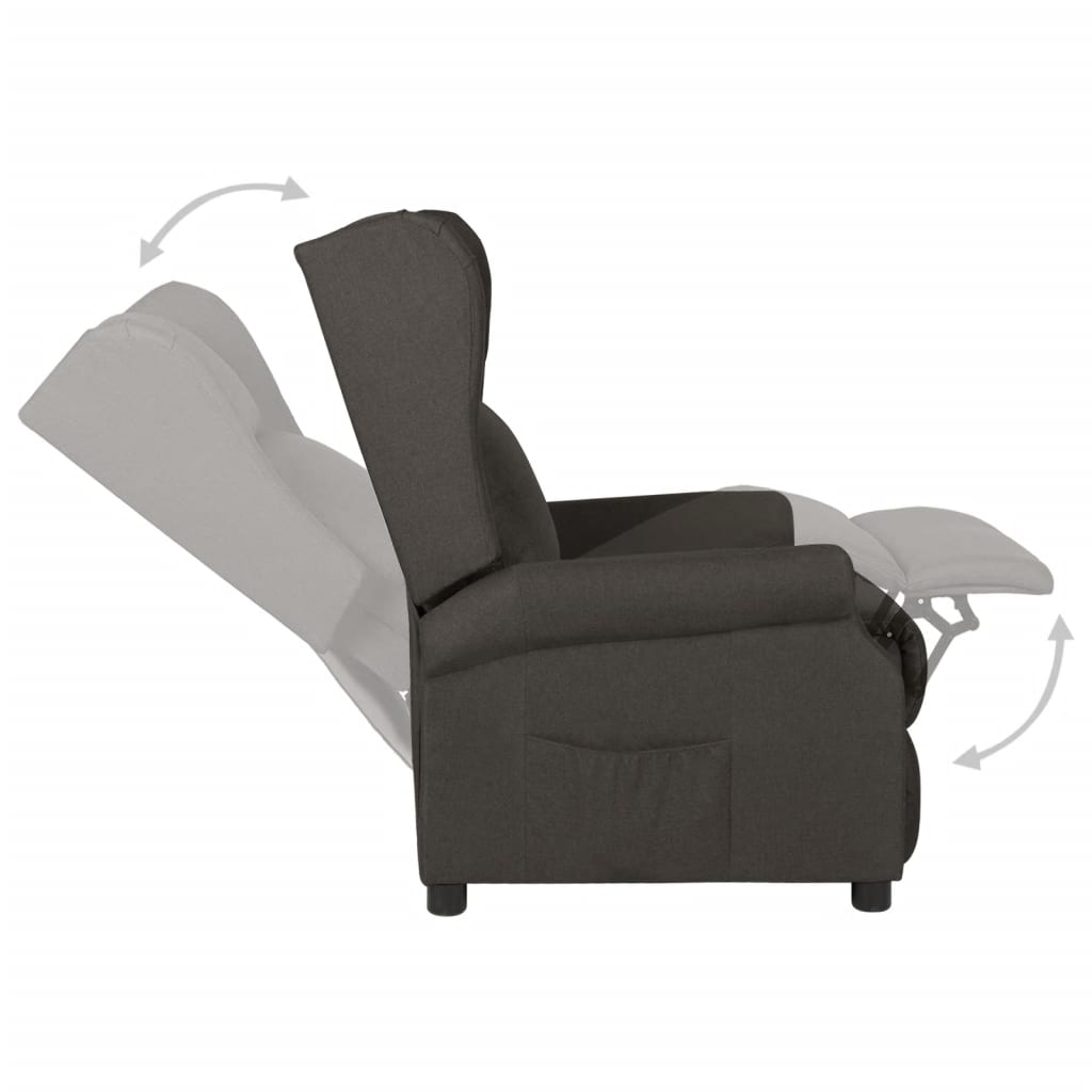 Fauteuil inclinable Taupe Tissu