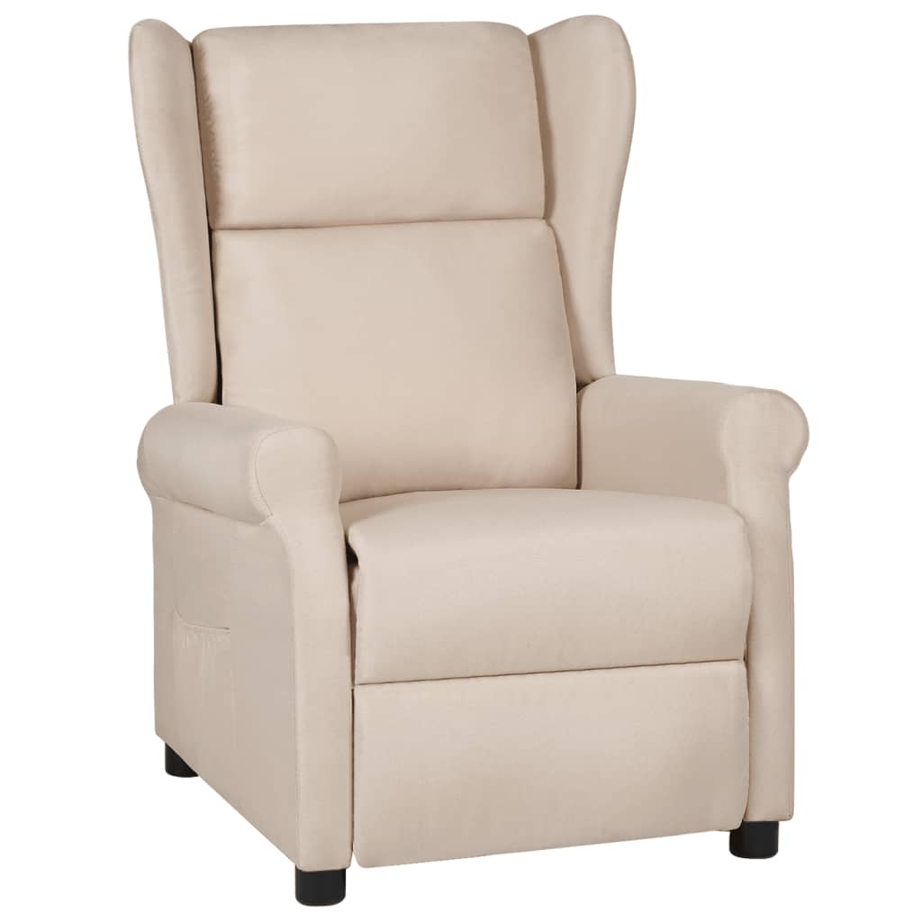 Fauteuil inclinable Crème Tissu - XIOS