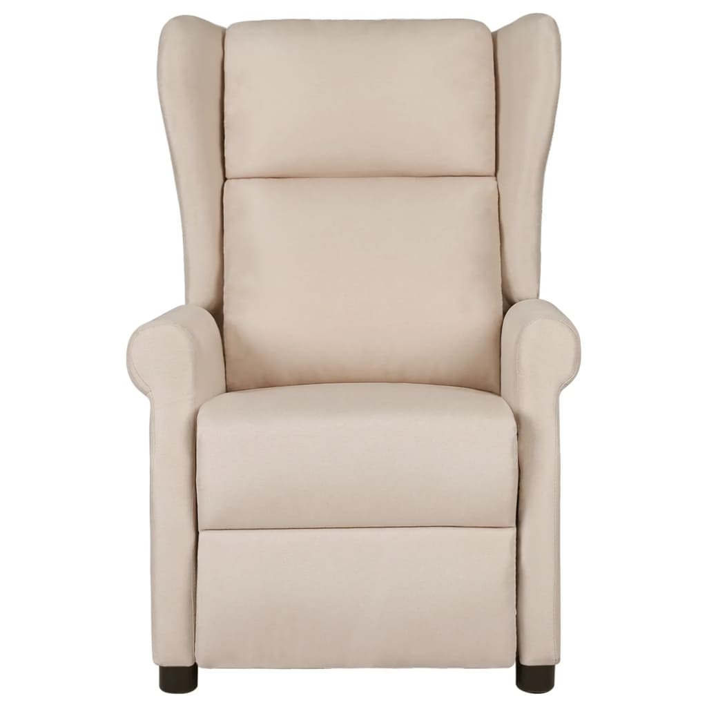 Fauteuil inclinable Crème Tissu