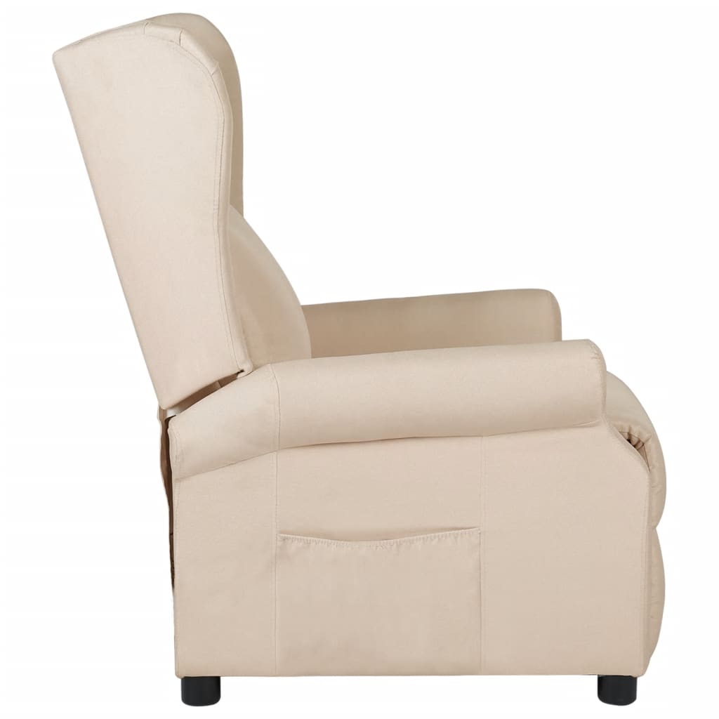 Fauteuil inclinable Crème Tissu - XIOS