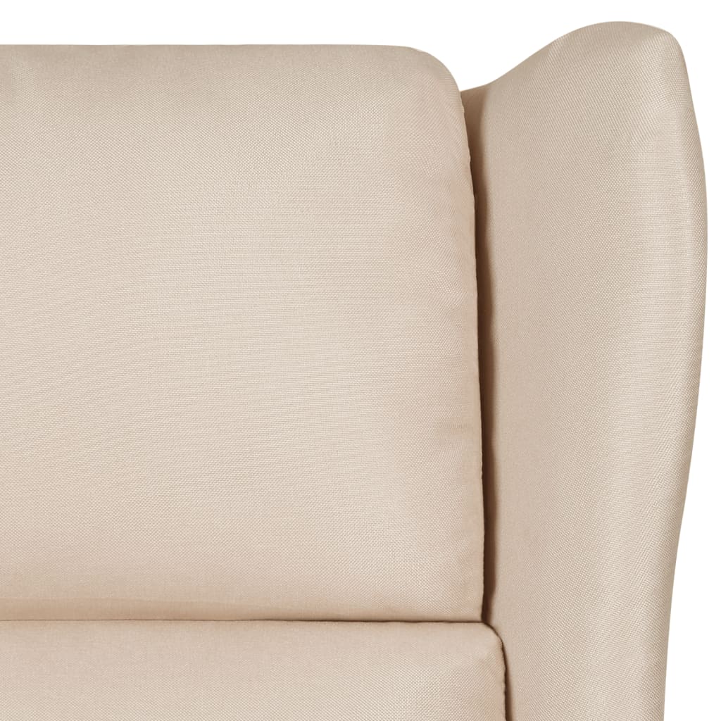 Fauteuil inclinable Crème Tissu